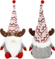 Новогодняя фигурка Springos CA1010 Гном с рожками оленя 50 см серый (5907719440095) - изображение 13