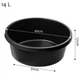 Miska budowlana KADAX 14 l, czarna, 6 szt. (5903699405659) - obraz 3