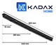 Стельова сушарка для білизни KADAX Torp, 6 прутів по 170 см, чорна (5903699441718) - зображення 3