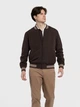 Чоловічий бомбер коричневий Arber Varsity Jacket Z 48 зріст 4 коричневий (AN 08.03.10) - зображення 1