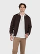 Чоловічий бомбер коричневий Arber Varsity Jacket Z 50 зріст 4 коричневий (AN 08.03.10) - зображення 4
