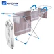 Підлогова сушарка для білизни KADAX Sava 3 в 1, 18 м, складана, синя (5903699457269) - зображення 5