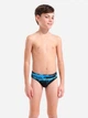 Подростковые плавки для мальчика Arena Paint Swim Briefs 011800-550 140 см Черный/Бирюзовый (3468337913535) - изображение 1