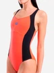 Купальник слитный женский Arena Swimsuit Control Pro Back Soli 011710-530 Коралловый/Черный (3468337896982) - изображение 4
