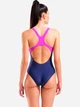 Купальник слитный женский Arena Kikko Swimsuit Swim Pro Back 010807-790 Синий/Розовый (3468337757290) - изображение 2
