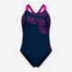 Купальник слитный женский Arena Kikko Swimsuit Swim Pro Back 010807-790 Синий/Розовый (3468337757290) - изображение 6