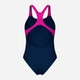 Купальник слитный женский Arena Kikko Swimsuit Swim Pro Back 010807-790 Синий/Розовый (3468337757290) - изображение 7