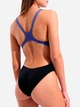 Купальник слитный женский Arena Team Swimsuit Swim Tech Solid 004763-851 Темно-синий/Черный (3468337873440) - изображение 5