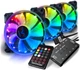 Набор вентиляторов Frime RGB + Fun hub + ДУ Frime Iris Space KIT (IRISSPACEKIT) - изображение 1