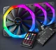 Набор вентиляторов Frime RGB + Fun hub + ДУ Frime Iris Galaxy KIT (IRISGALAXYKIT) - изображение 8