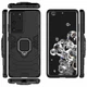 Чохол з підставкою Deexe Hybrid Case для Samsung Galaxy S21 Ultra - Black - зображення 3