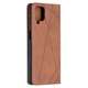 Чехол-книжка с кармашками UniCase Geometric Pattern для Samsung Galaxy A12 (A125) / A12 Nacho (A127) / M12 (M127) - Coffee - изображение 4