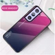 Защитный чехол Deexe Gradient Color для Samsung Galaxy S21 - Rose / Blue - изображение 2