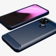 Чохол Lenuo Carbon Fiber для Google Pixel 5 Navy Blue - изображение 2