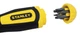 Отвертка Stanley, Multibit, битодержатель реверсный 1/4", 10 сменных бит (0-68-010) - зображення 3