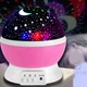 Круглий нічник – проектор зоряного неба Star Master Dream – світильник, що обертається для дітей та дорослих – на батарейках – 3 кнопки управління / 3 режими роботи з режимом RGB - світіння червоного, синього та зеленого кольорів / Рожевий - зображення 1