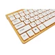 Беспроводная русская клавиатура mini и мышь keyboard 908 + приёмник Золотая - изображение 6