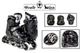 Комплект роликовые коньки Power Kings Black 38-41 - изображение 1