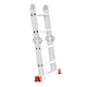 Лестница алюминиевая мультифункциональная трансформер INTERTOOL LT-0028 - изображение 4