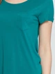 Футболка LC Waikiki S Бірюзова (LCW Woman -1008-0) - зображення 4