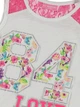 Майка LC Waikiki 128 см Біло-рожева (T-shirt girl -109) - зображення 2