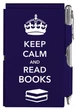 Кишеньковий блокнот із ручкою Keep Calm and read books - изображение 1