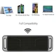Акустична система UKC портативна колонка Megabass A2DP Stereo Bluetooth USB FM 20см Сіро-чорна (SC-208-1) - зображення 4