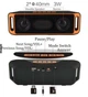 Акустическая система UKC портативная колонка Megabass A2DP Stereo Bluetooth USB FM 20см Оранжево-черная (SC-208-2) - изображение 10