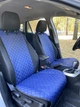 Накидки из эко-кожи (комплект) AMI.AUTO на сиденья Jaguar XF X260 синие - изображение 3