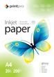 Бумага PrintPro глянцевая 200 г/м A4 20 л (PGE200020A4) - изображение 1