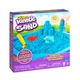 Набір піску для дитячої творчості — KINETIC SAND ЗАМОК ІЗ ПІСКА (блакитний, 454 г, формочки, лоток) 71402B - зображення 1