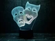 Ночник-светильник 3D "Маски " 22х18 см 3DTOYSLAMP (2000002621454) - изображение 2