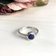 Серебряное кольцо с натуральным сапфиром 1.088ct, вес изделия 2,01 гр (1197172) - изображение 2