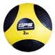 Медичний м'яч (медбол) Medicine Ball Power System PS-4132 2 кг чорний/жовтий - зображення 1