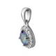 Серебряная подвеска с мистик топазом 0.883ct (2049128) - изображение 2