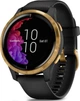 Смарт-часы Garmin Venu Black with Gold (010-02173-33); 1.2" (390x390) TFT сенсорный / Bluetooth / Wi-Fi, GPS, GLONASS / до 5 дней / 5 ATM / 43.2 х 43.2 х 12.4 мм, 46.3 г / черно-золотистый - изображение 1