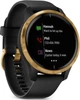 Смарт-часы Garmin Venu Black with Gold (010-02173-33); 1.2" (390x390) TFT сенсорный / Bluetooth / Wi-Fi, GPS, GLONASS / до 5 дней / 5 ATM / 43.2 х 43.2 х 12.4 мм, 46.3 г / черно-золотистый - изображение 2