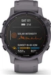 Смарт-часы Garmin Fenix 6S Pro Solar Edition Amethyst Steel with Shale Gray Band (010-02409-15); 1.2" (240x240) MIP / 32 ГБ встроенной / Bluetooth 4.0 / Wi-Fi, GPS, GLONASS / до 9 дней / 10 ATM / 42 х 42 х 13.8 мм, 61 г / серый - изображение 3