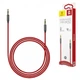 Кабель Baseus Yiven AUX Cable M30 1M Red+Black - изображение 2