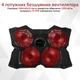 Охлаждающая подставка для ноутбука Promate AirBase-3 Black (airbase-3.black) - изображение 4