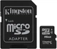 Карта памяти Kingston microSDHC class 4 SD adapter 16Gb - изображение 1
