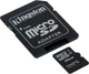 Карта памяти Kingston microSDHC class 4 SD adapter 16Gb - изображение 3