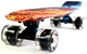 Детский пластиковый пенниборд скейтборд&nbsp;Penny Board&nbsp;с принтом Elements и светящимися колесами до 85 кг - изображение 3