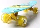 Детский пластиковый пенниборд скейтборд Penny Board с рисунком Cool 2 и светящимися колесами до 80 кг NST025571244 - изображение 3