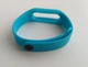 Ремешок Xiaomi Mi Band 2 MiJobs силиконовый с рамкой Голубой / Белый 1088P - изображение 2