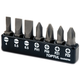 Набір біт TOPTUL 1/4" 7ед. (SL: 4*0.5, 5.5*1, 6.5*1.2; PH1, PH2; PZ1, PZ2) GAAV0704 - изображение 1