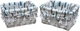 Корзина плетеная Natural House Graphics прямоугольная 22х16х12 см Белая (FB-55XS) - изображение 3