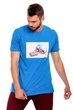 Футболка John Frank 52(XL) Голубой (command blue) (60100) - изображение 1