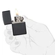 Комплект Zippo Запальничка 218 CLASSIC black matte + Бензин + Кремені в подарунок - изображение 8