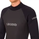 Гідрокостюм мокрого типу LEGEND (5мм неопрен, розмір XS, чорний) (PL-6527-5_XS) - зображення 3